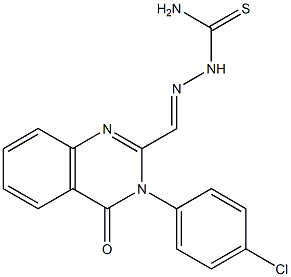 3-(4-Chlorophenyl)-2-[[[amino]thiocarbonylamino]iminomethyl]quinazolin-4(3H)-one 结构式