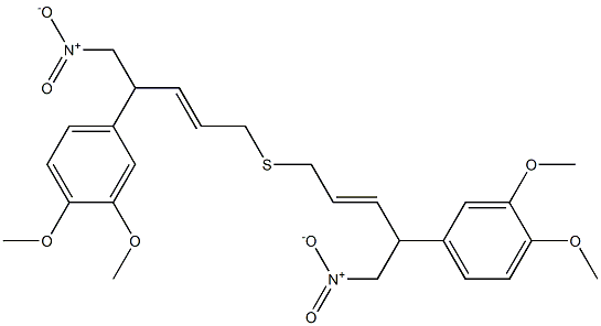 [1-(3,4-Dimethoxyphenyl)-2-nitroethyl]2-propenyl sulfide 结构式