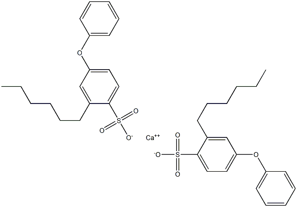 Bis(2-hexyl-4-phenoxybenzenesulfonic acid)calcium salt 结构式