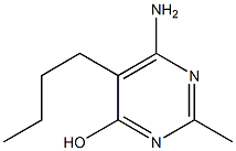 6-Amino-5-butyl-2-methyl-4-pyrimidinol 结构式