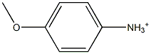 4-Methoxybenzenaminium 结构式