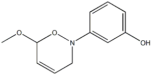 3-[(3,6-Dihydro-6-methoxy-2H-1,2-oxazin)-2-yl]phenol 结构式