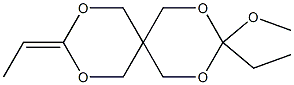 3-Ethyl-3-methoxy-9-ethylidene-2,4,8,10-tetraoxaspiro[5.5]undecane 结构式