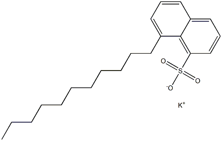 8-Undecyl-1-naphthalenesulfonic acid potassium salt 结构式