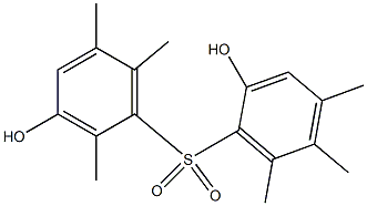 2,3'-Dihydroxy-2',4,5,5',6,6'-hexamethyl[sulfonylbisbenzene] 结构式