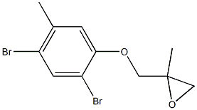 2,4-Dibromo-5-methylphenyl 2-methylglycidyl ether 结构式
