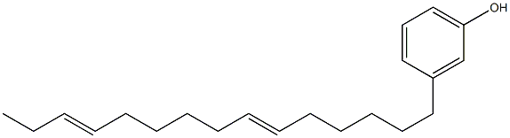 3-(6,12-Pentadecadienyl)phenol 结构式