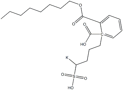 Phthalic acid 1-octyl 2-(4-potassiosulfobutyl) ester 结构式