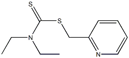 Diethyldithiocarbamic acid 2-pyridylmethyl ester 结构式