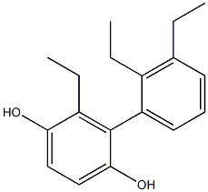 2-Ethyl-3-(2,3-diethylphenyl)benzene-1,4-diol 结构式