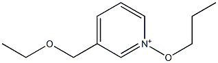 3-(Ethoxymethyl)-1-propoxypyridinium 结构式