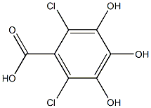 2,6-Dichloro-3,4,5-trihydroxybenzoic acid 结构式