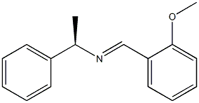 (R)-N-(2-Methoxybenzylidene)-1-phenylethanamine 结构式