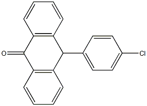 10-(4-Chlorophenyl)anthrone 结构式