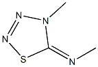 N,4-Dimethyl-1,2,3,4-thiatriazol-5(4H)-imine 结构式