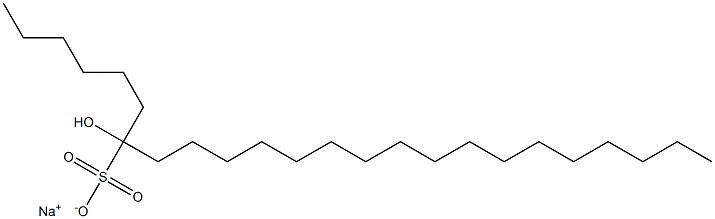 7-Hydroxytetracosane-7-sulfonic acid sodium salt 结构式