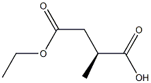 [S,(-)]-2-Methylsuccinic acid 4-ethyl ester 结构式