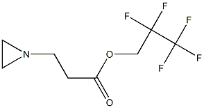 1-Aziridinepropionic acid 2,2,3,3,3-pentafluoropropyl ester 结构式