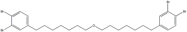 3,4-Dibromophenylheptyl ether 结构式