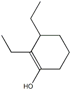 2,3-Diethyl-1-cyclohexen-1-ol 结构式