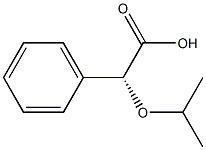 [R,(-)]-Isopropyloxyphenylacetic acid 结构式