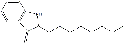 3-Methylene-2-octyl-2,3-dihydro-1H-indole 结构式