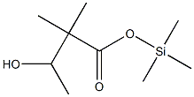 2,2-Dimethyl-3-hydroxybutyric acid (trimethylsilyl) ester 结构式