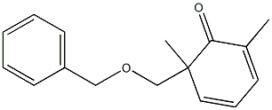 2,6-Dimethyl-6-[benzyloxymethyl]-2,4-cyclohexadien-1-one 结构式