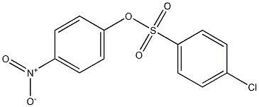 p-Chlorobenzenesulfonic acid p-nitrophenyl ester 结构式