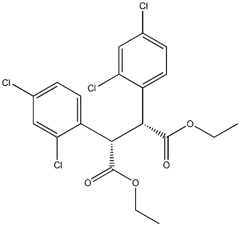 (2R,3S)-2,3-Bis(2,4-dichlorophenyl)succinic acid diethyl ester 结构式