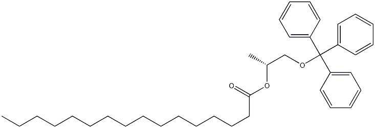 [R,(+)]-1-(Trityloxy)-2-propanol palmitate 结构式