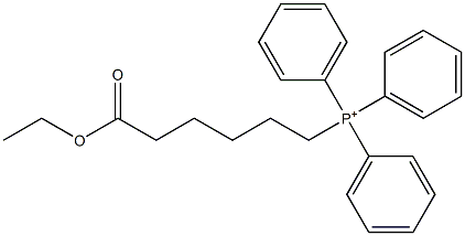 (5-Ethoxycarbonyl-pentyl)-triphenyl-phosphonium 结构式