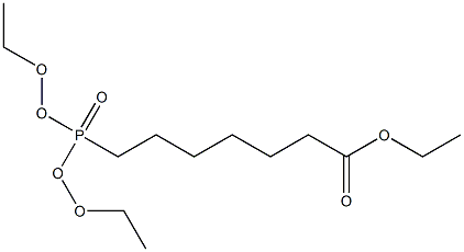 7-(Diethoxy-phosphoryl)-heptanoic acid ethyl ester 结构式