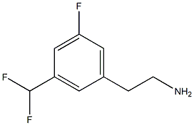 BENZENEETHANAMINE, 3-(DIFLUOROMETHYL)-5-FLUORO- 结构式