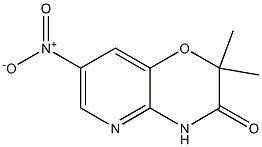 2,2-DIMETHYL-7-NITRO-2H-PYRIDO[3,2-B][1,4]OXAZIN-3(4H)-ONE 结构式