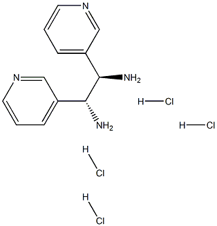 (R,R)-1,2-二(3-吡啶)-1,2-乙二胺四盐酸盐,95%,E 结构式