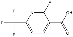 2-氟-6-三氟甲基吡啶-3-甲酸 结构式