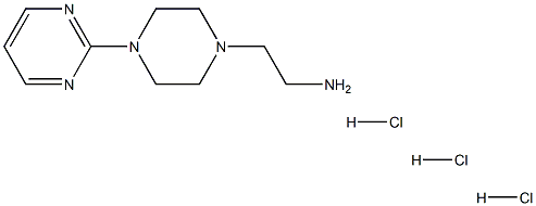 [2-(4-pyrimidin-2-ylpiperazin-1-yl)ethyl]amine trihydrochloride 结构式