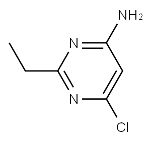 6-氯-2-乙基嘧啶-4-胺 结构式