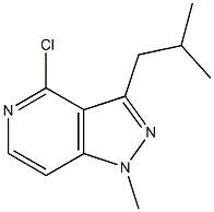 4-chloro-3-isobutyl-1-methyl-1H-pyrazolo[4,3-c]pyridine 结构式