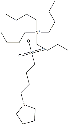 Tetrabutylammonium 4-(n-pyrrolidinyl)butane sulfonate 结构式