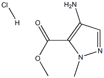 4-Amino-2-methyl-2H-pyrazole-3-carboxylicacidmethylesterhydrochloride 结构式