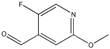 5-Fluoro-2-methoxy-4-formylpyridine 结构式