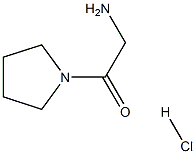 2-Amino-1-(1-pyrrolidinyl)-1-ethanonehydrochloride 结构式