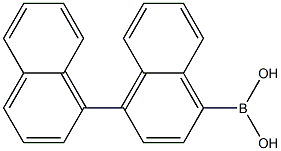 4-(1-萘)-1-萘硼酸 结构式