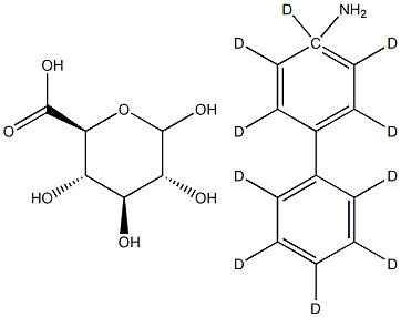 4-Aminobiphenyl-d5 -D-Glucuronide 结构式