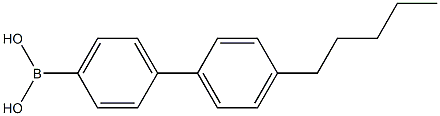 4-戊基联苯硼酸 结构式