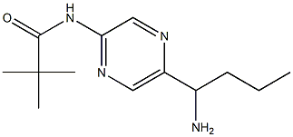 N-(5-(1-aminobutyl)pyrazin-2-yl)pivalamide 结构式