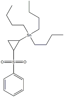Tributyl(2-(phenylsulfonyl)cyclopropyl)stannane 结构式