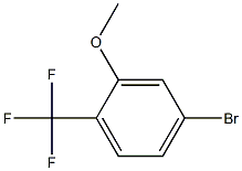 4-溴-2-甲氧基三氟甲苯 结构式